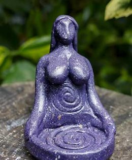 7.  Goddess Spiral T Light Holder