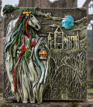 mari lwyd wall plaque