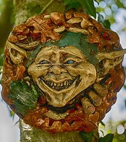 naughty pixie wall plaque