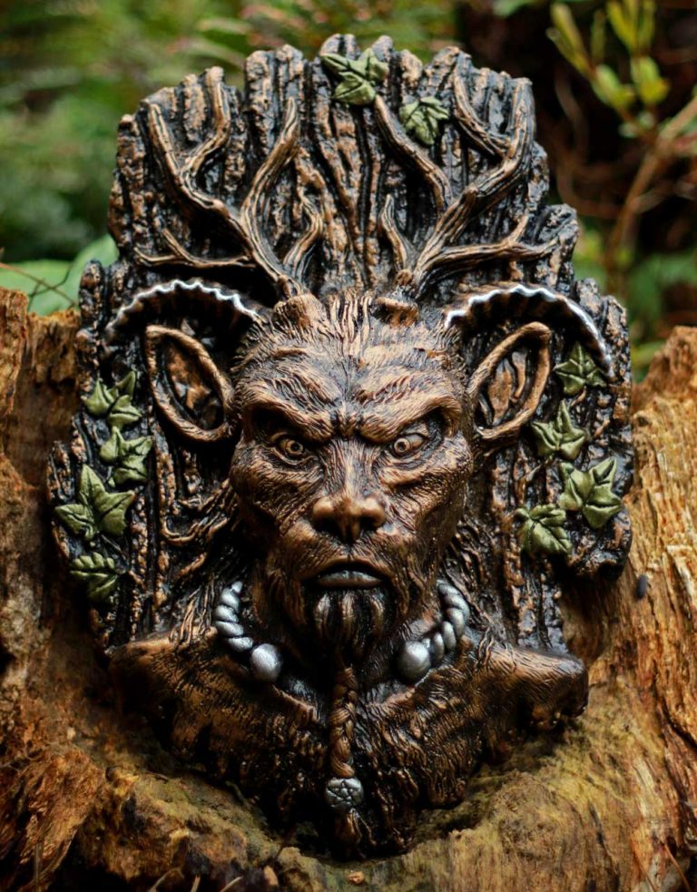 l1. Lord of the Wild Wood Sculpture - Spirit of the Green Man