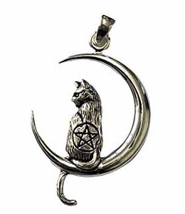 witch and cat necklace