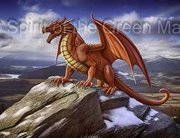 welsh dragon print