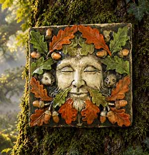 cardan-green-man-wall-plaque